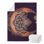 Bohemian Moon And Sun Print Blanket