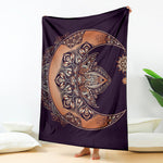Bohemian Moon And Sun Print Blanket