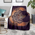 Bohemian Moon And Sun Print Blanket