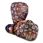 Bohemian Moon And Sun Print Boxing Gloves