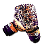 Bohemian Moon And Sun Print Boxing Gloves
