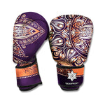 Bohemian Moon And Sun Print Boxing Gloves