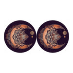 Bohemian Moon And Sun Print Car Coasters