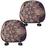 Bohemian Moon And Sun Print Car Headrest Covers