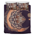 Bohemian Moon And Sun Print Duvet Cover Bedding Set