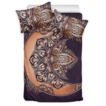 Bohemian Moon And Sun Print Duvet Cover Bedding Set
