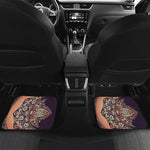Bohemian Moon And Sun Print Front and Back Car Floor Mats