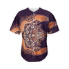 Bohemian Moon And Sun Print Men's Baseball Jersey