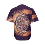 Bohemian Moon And Sun Print Men's Baseball Jersey