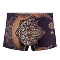 Bohemian Moon And Sun Print Men's Boxer Briefs