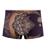 Bohemian Moon And Sun Print Men's Boxer Briefs