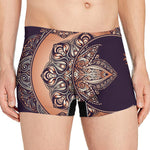 Bohemian Moon And Sun Print Men's Boxer Briefs