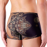 Bohemian Moon And Sun Print Men's Boxer Briefs