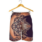 Bohemian Moon And Sun Print Men's Shorts