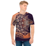 Bohemian Moon And Sun Print Men's T-Shirt
