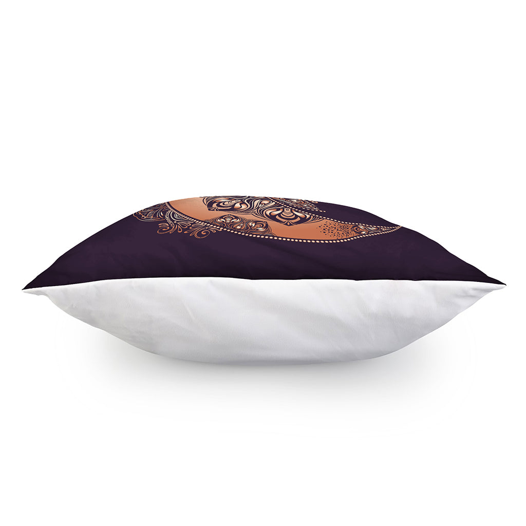 Bohemian Moon And Sun Print Pillow Cover