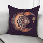 Bohemian Moon And Sun Print Pillow Cover