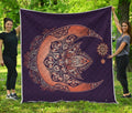 Bohemian Moon And Sun Print Quilt