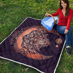 Bohemian Moon And Sun Print Quilt