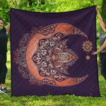 Bohemian Moon And Sun Print Quilt