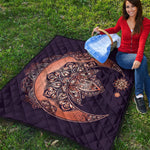 Bohemian Moon And Sun Print Quilt