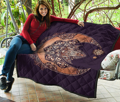 Bohemian Moon And Sun Print Quilt