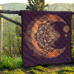 Bohemian Moon And Sun Print Quilt