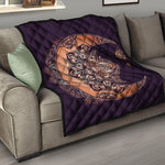 Bohemian Moon And Sun Print Quilt