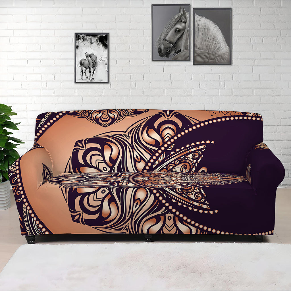 Bohemian Moon And Sun Print Sofa Cover