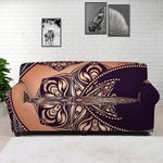 Bohemian Moon And Sun Print Sofa Cover