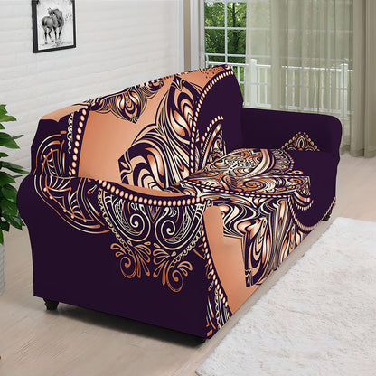 Bohemian Moon And Sun Print Sofa Cover