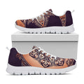 Bohemian Moon And Sun Print White Running Shoes