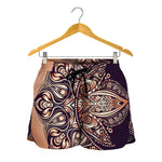 Bohemian Moon And Sun Print Women's Shorts