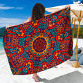 Bohemian Native Mandala Pattern Print Beach Sarong Wrap
