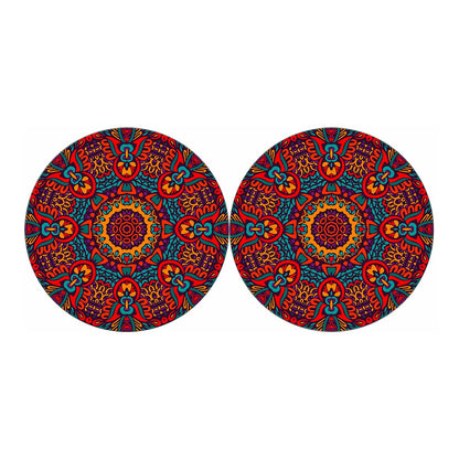 Bohemian Native Mandala Pattern Print Car Coasters