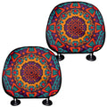 Bohemian Native Mandala Pattern Print Car Headrest Covers