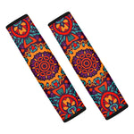 Bohemian Native Mandala Pattern Print Car Seat Belt Covers