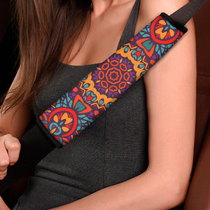 Bohemian Native Mandala Pattern Print Car Seat Belt Covers