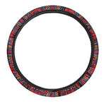 Bohemian Native Mandala Pattern Print Car Steering Wheel Cover