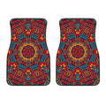 Bohemian Native Mandala Pattern Print Front Car Floor Mats