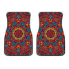 Bohemian Native Mandala Pattern Print Front Car Floor Mats