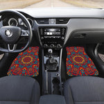 Bohemian Native Mandala Pattern Print Front Car Floor Mats