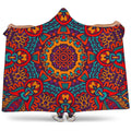 Bohemian Native Mandala Pattern Print Hooded Blanket