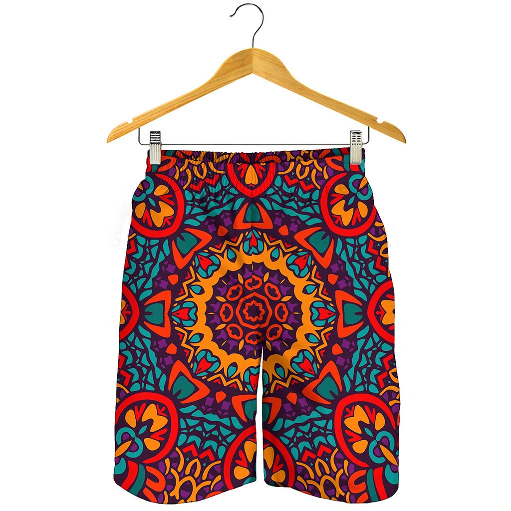 Bohemian Native Mandala Pattern Print Men's Shorts