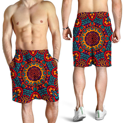 Bohemian Native Mandala Pattern Print Men's Shorts