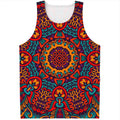 Bohemian Native Mandala Pattern Print Men's Tank Top