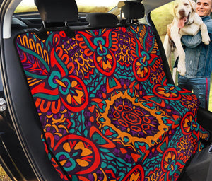 Bohemian Native Mandala Pattern Print Pet Car Back Seat Cover