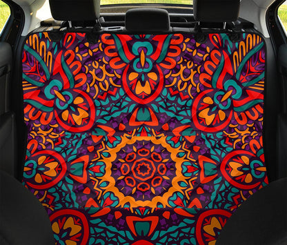 Bohemian Native Mandala Pattern Print Pet Car Back Seat Cover