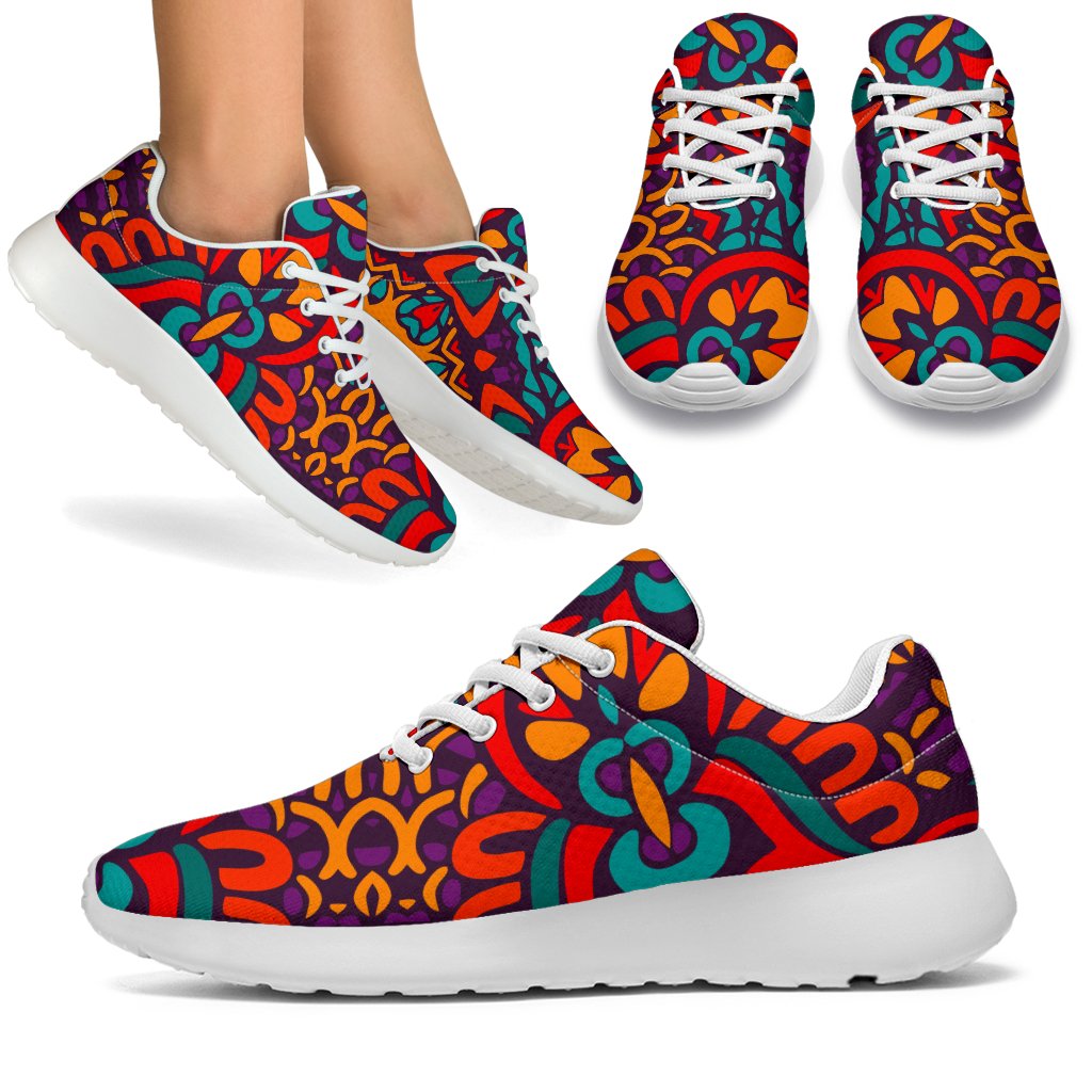 Bohemian Native Mandala Pattern Print Sport Shoes GearFrost