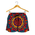 Bohemian Native Mandala Pattern Print Women's Shorts
